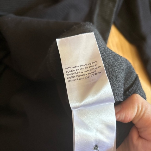 Calvin Klein Men’s Gray Button Collar Pullover Sweater Medium Cowl - Picture 5 of 6